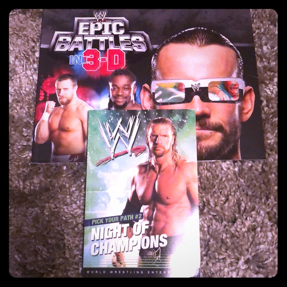 WWE lot 2 books Epic Battles, night of champions